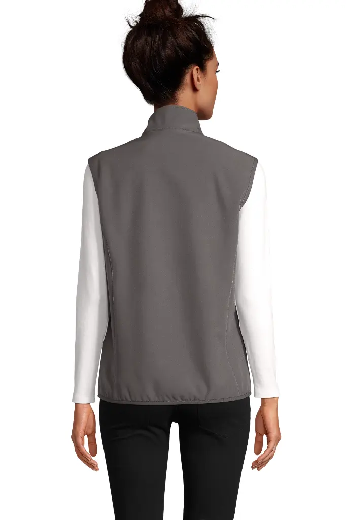 Damski bezrękawnik softshell na zamek - Charcoal Grey (Solid)