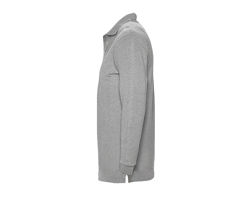 Koszulka Polo z Długim Rękawem Winter - Grey Melange