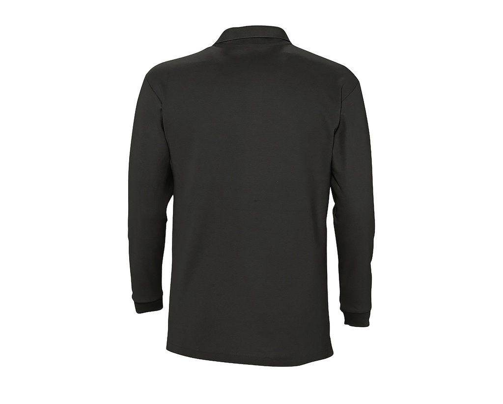 Koszulka Polo z Długim Rękawem Winter - Black