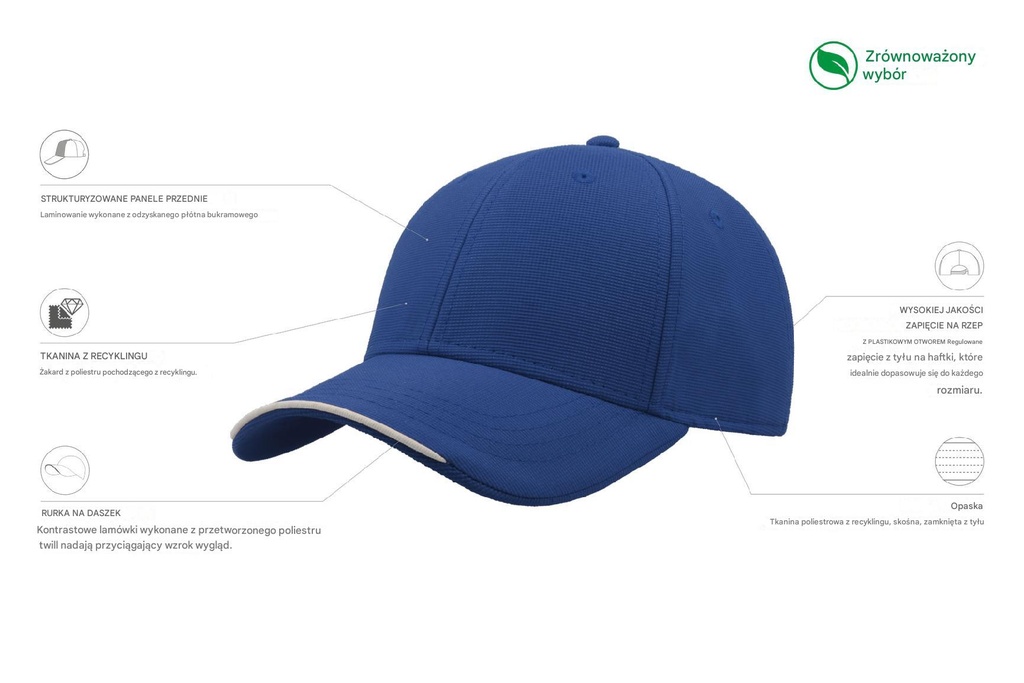 Czapka Estoril z recyklingu - Royal