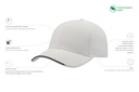 Czapka Estoril z recyklingu - White