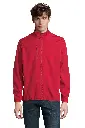 Męska kurtka softshell z zamkiem i kieszeniami - Pepper Red