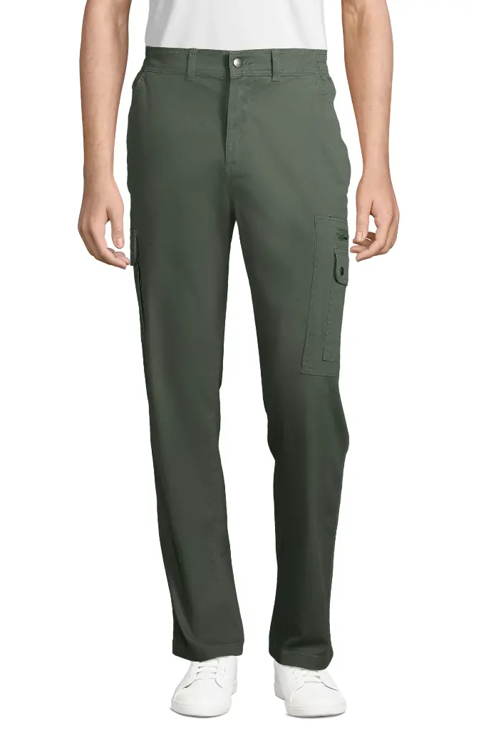 Męskie spodnie Docker z elastycznym pasem - Forest Green