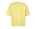 Damski T-shirt Oversize z Bawełny Organicznej - Light Yellow