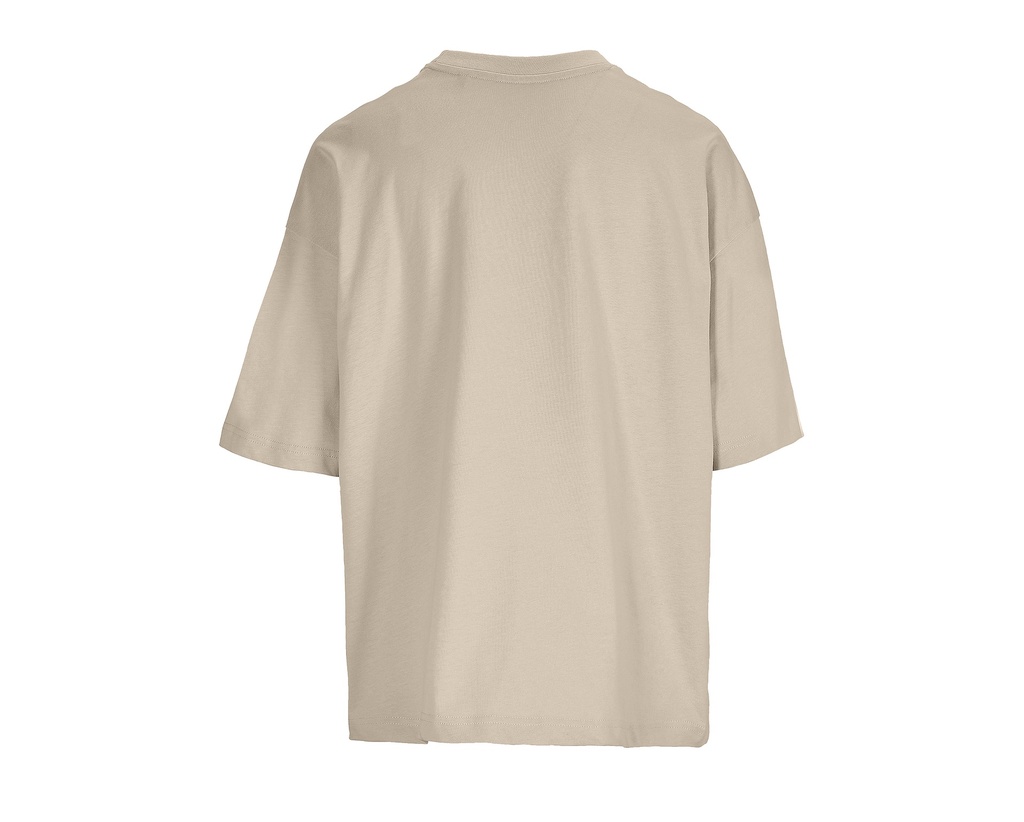 Damski T-shirt Oversize z Bawełny Organicznej - Linen