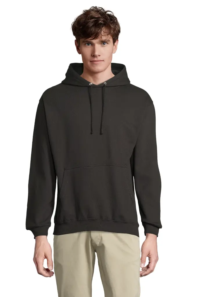 Bluza z kapturem unisex z kieszenią kangurką - Black