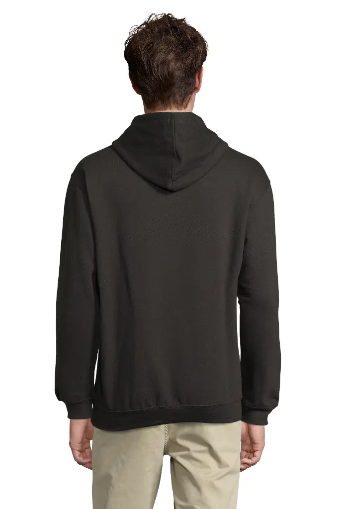 Bluza z kapturem unisex z kieszenią kangurką - Black