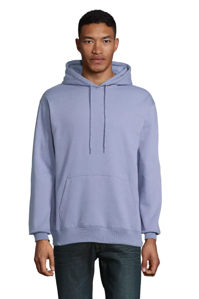 Bluza z kapturem unisex z kieszenią kangurką - Blue