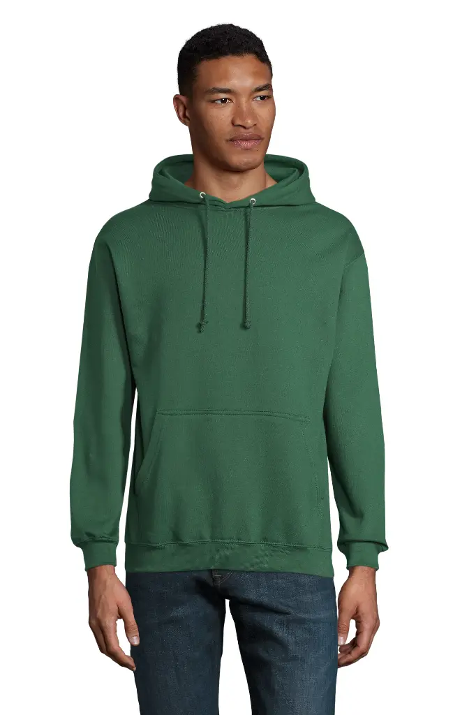 Bluza z kapturem unisex z kieszenią kangurką - Bottle Green