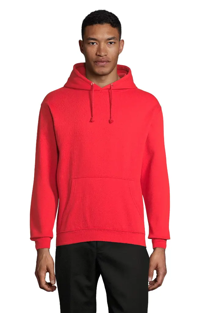 Bluza z kapturem unisex z kieszenią kangurką - Bright Red