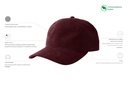 Czapka Creep z recyklingu - Burgundy