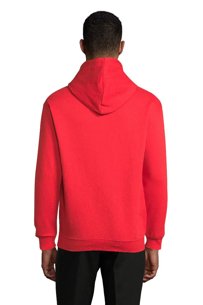 Bluza z kapturem unisex z kieszenią kangurką - Bright Red