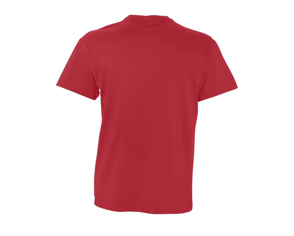 T-Shirt z Dekoltem V, Krótki Rękaw - Red