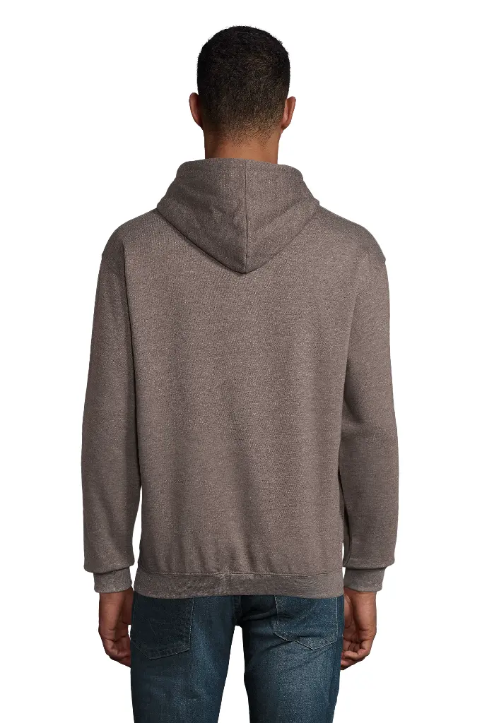 Bluza z kapturem unisex z kieszenią kangurką - Charcoal Melange