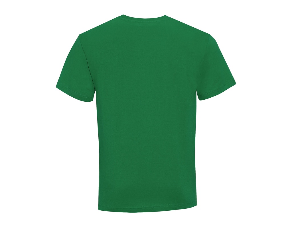 T-Shirt z Dekoltem V, Krótki Rękaw - Kelly Green