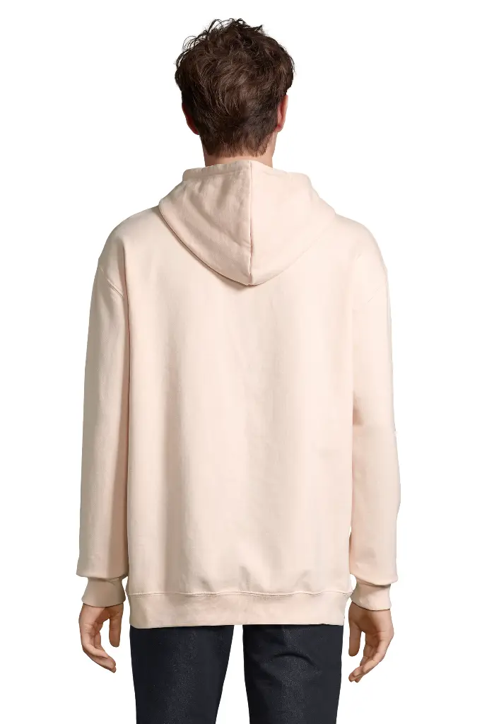 Bluza z kapturem unisex z kieszenią kangurką - Creamy Pink