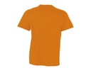 T-Shirt z Dekoltem V, Krótki Rękaw - Orange