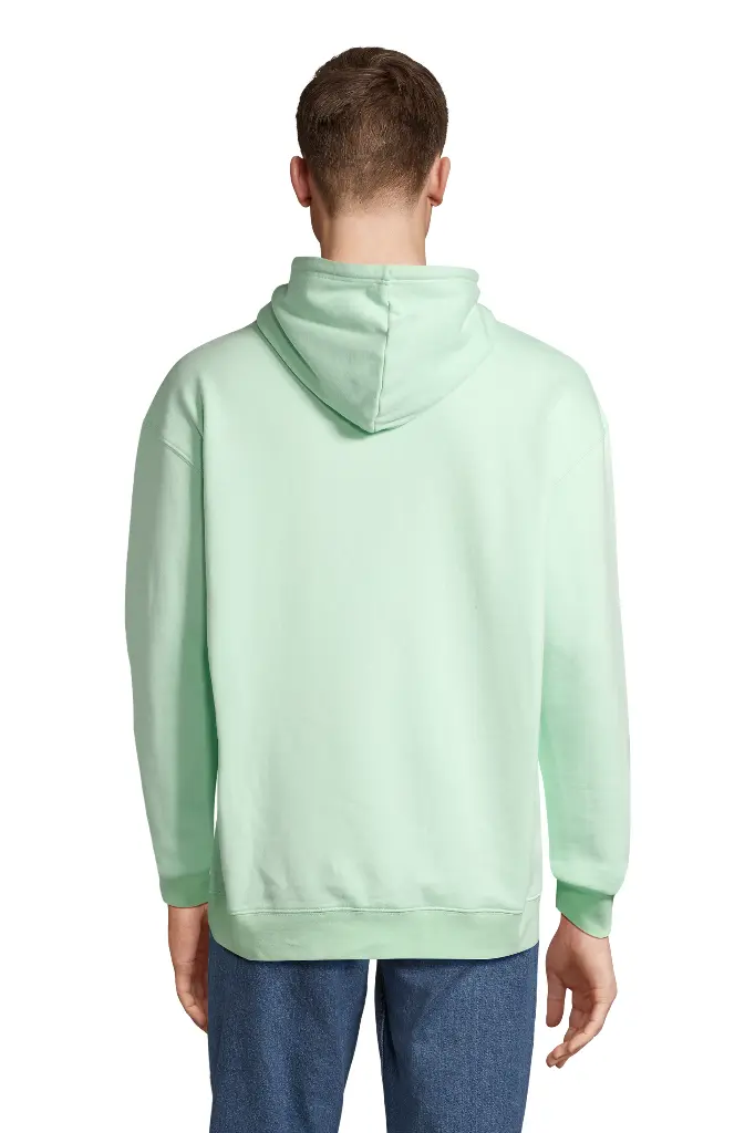 Bluza z kapturem unisex z kieszenią kangurką - Frozen Green