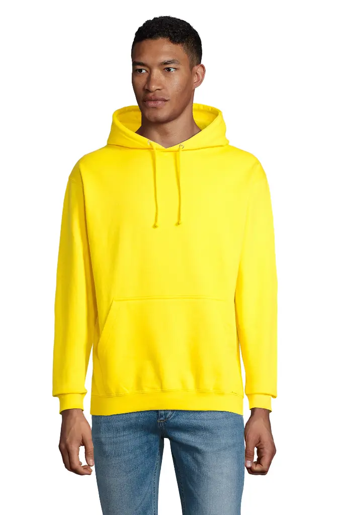 Bluza z kapturem unisex z kieszenią kangurką - Gold