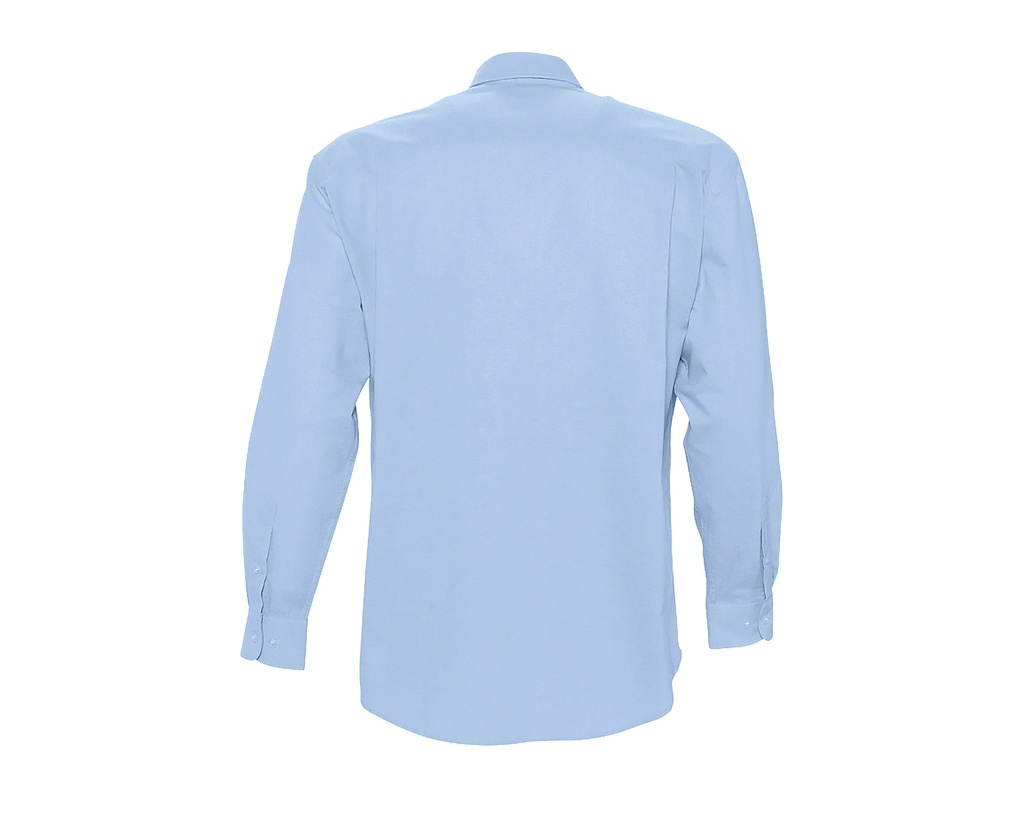 Koszula Oxford męska z długim rękawem - Sky Blue