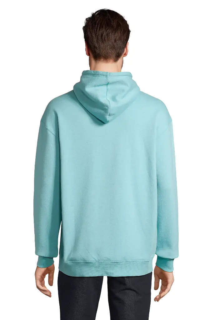 Bluza z kapturem unisex z kieszenią kangurką - Pool Blue