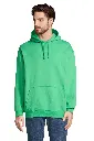 Bluza z kapturem unisex z kieszenią kangurką - Spring Green