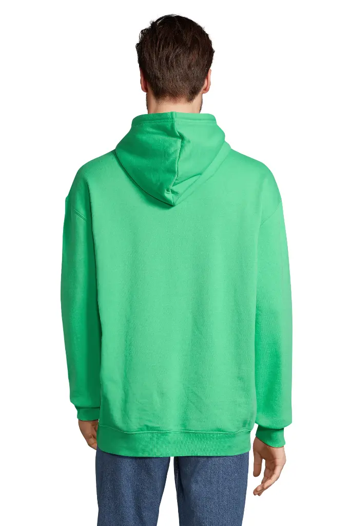 Bluza z kapturem unisex z kieszenią kangurką - Spring Green