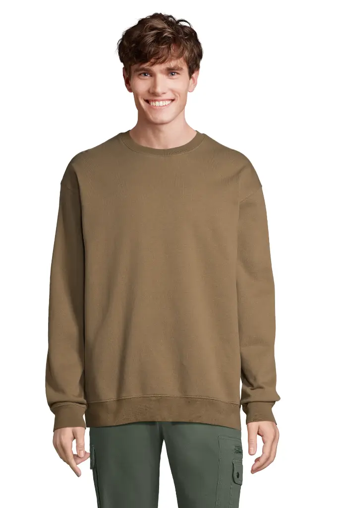 Bluza unisex z okrągłym dekoltem - Army