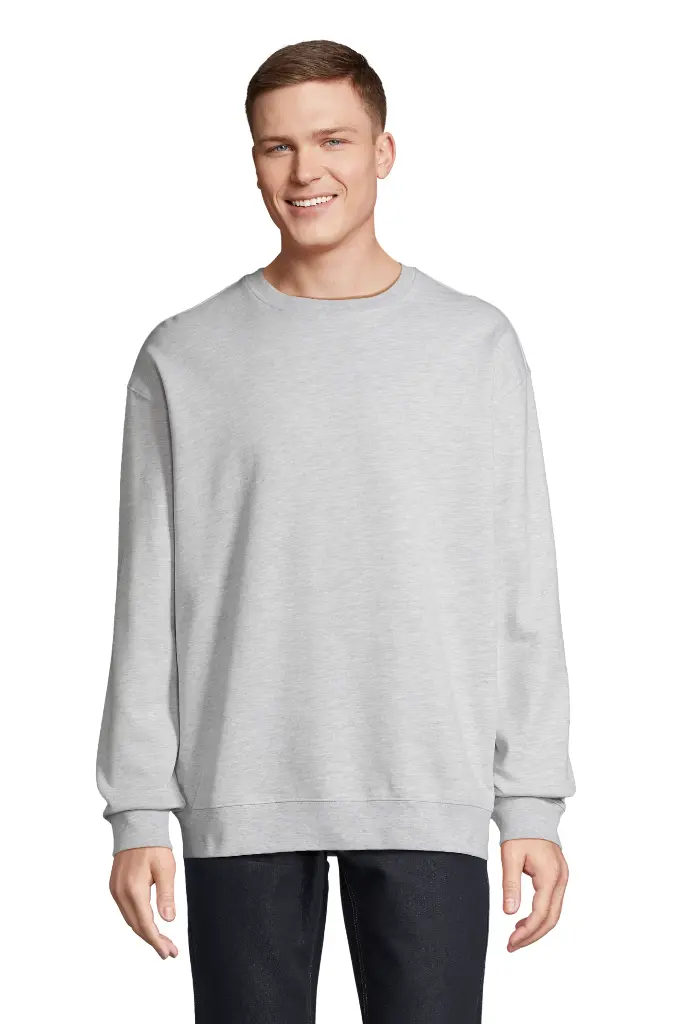 Bluza unisex z okrągłym dekoltem - Ash (Heather)