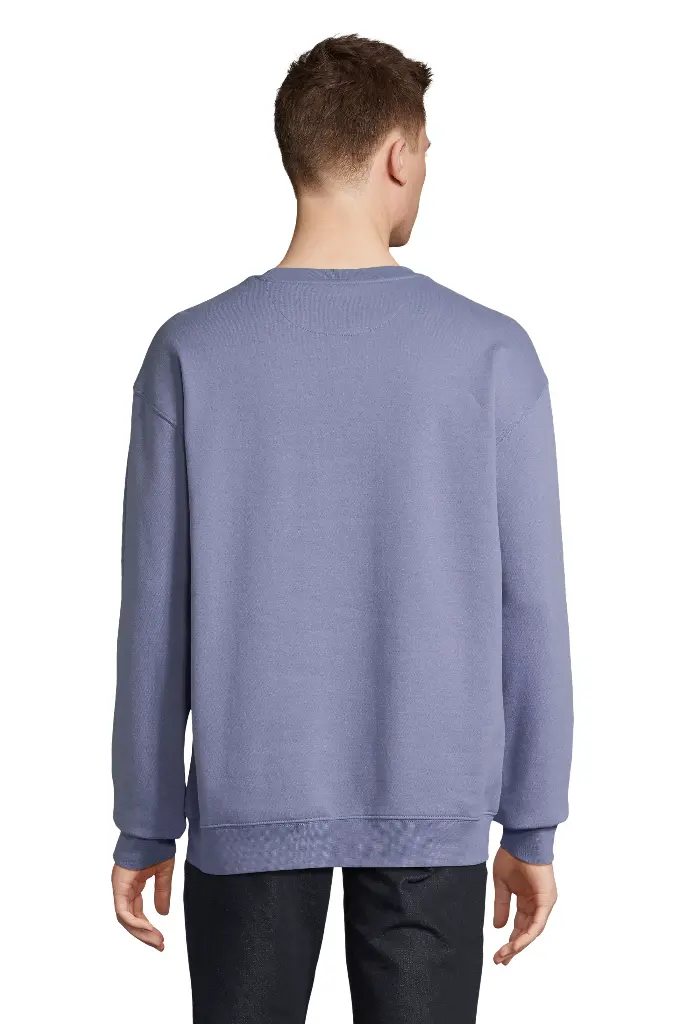 Bluza unisex z okrągłym dekoltem - Blue