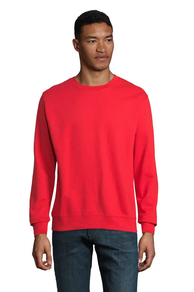 Bluza unisex z okrągłym dekoltem - Bright Red
