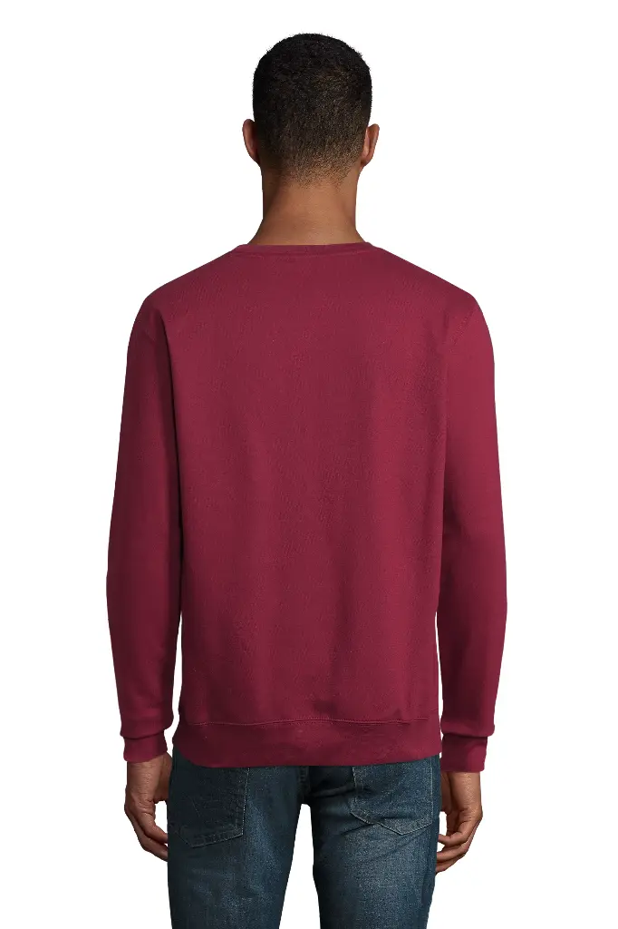 Bluza unisex z okrągłym dekoltem - Burgundy