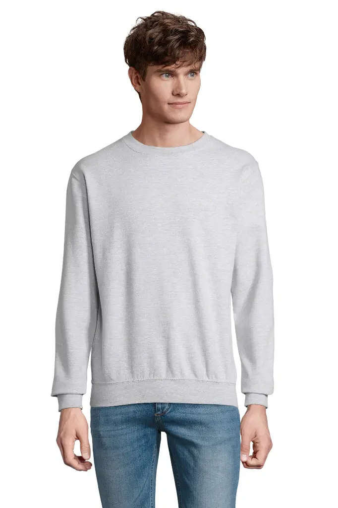 Bluza unisex z okrągłym dekoltem - Grey Melange