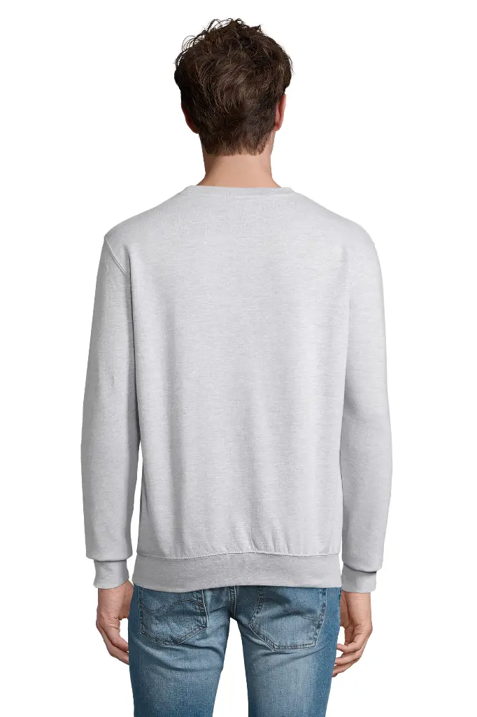 Bluza unisex z okrągłym dekoltem - Grey Melange