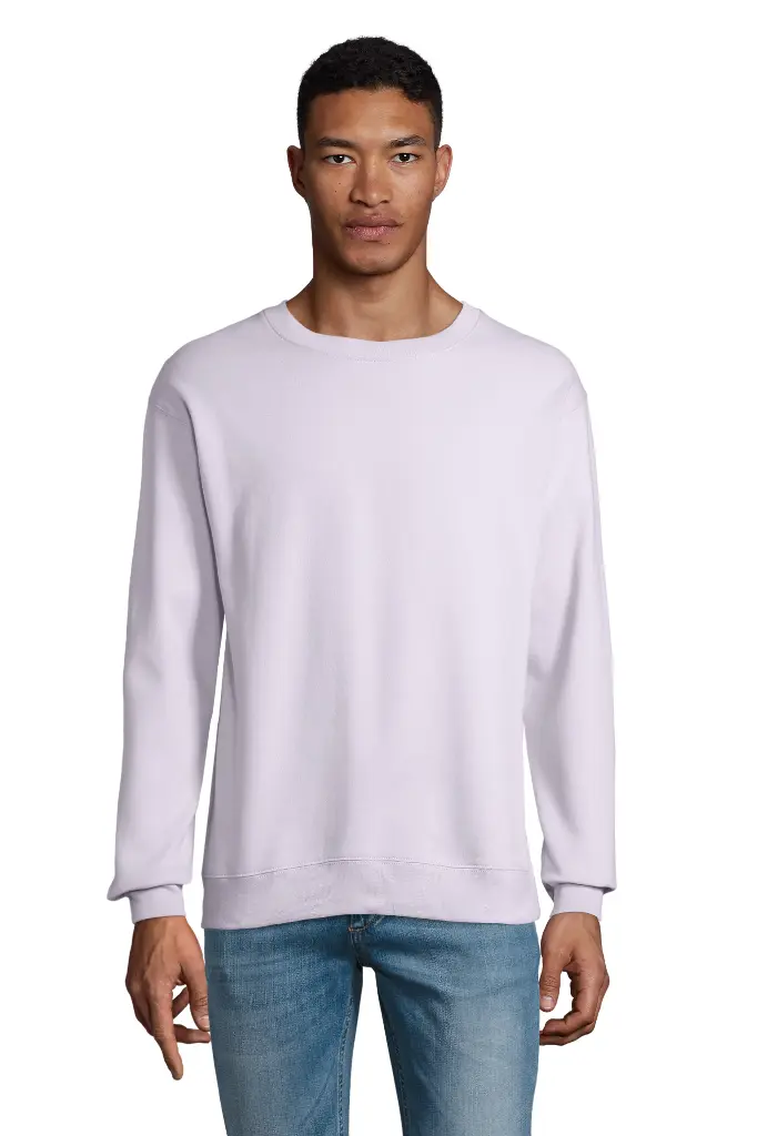 Bluza unisex z okrągłym dekoltem - Lilac