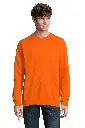 Bluza unisex z okrągłym dekoltem - Orange