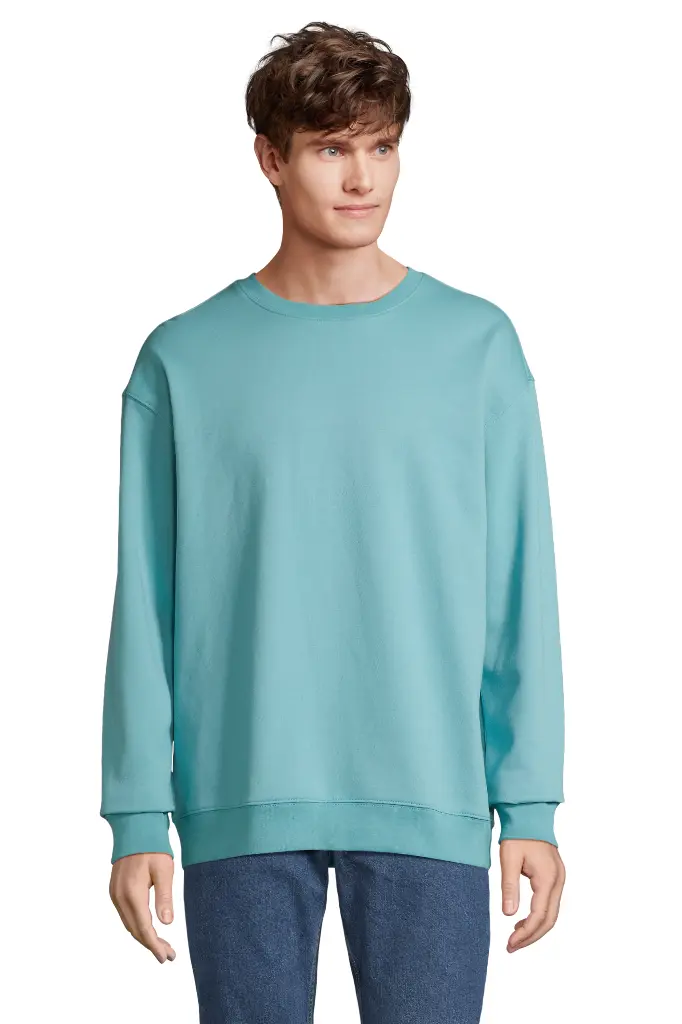 Bluza unisex z okrągłym dekoltem - Pool Blue