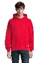 Bluza unisex oversize z kapturem - Bright Red