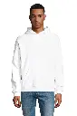 Bluza unisex oversize z kapturem - White