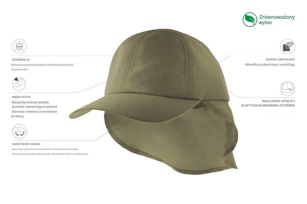 Czapka Nomad z recyklingu - Olive