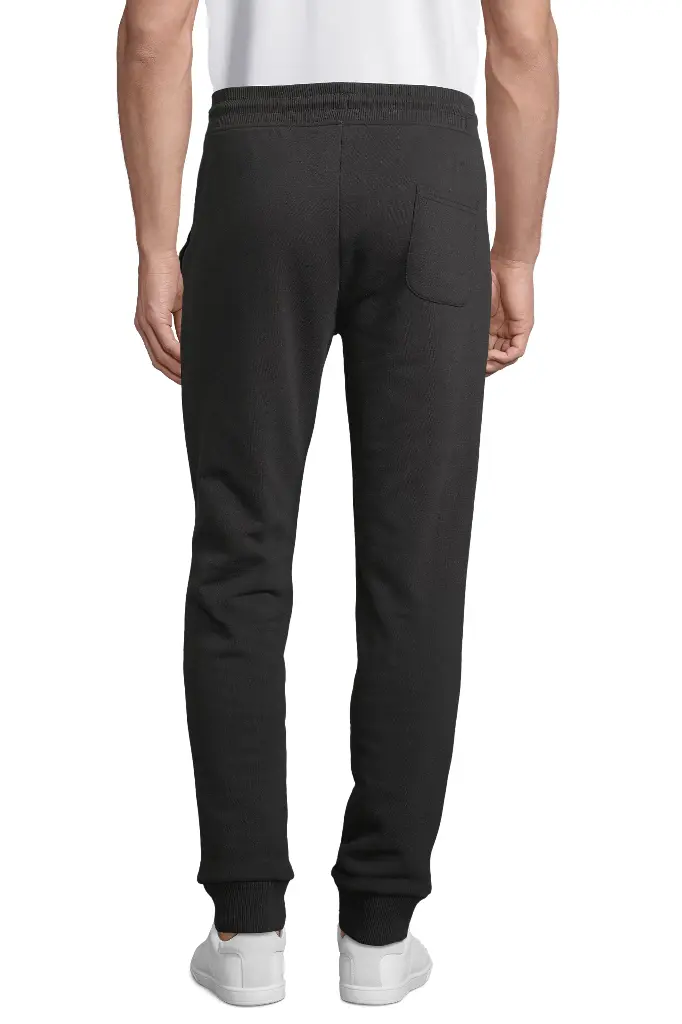 Unisex spodnie dresowe slim z polaru - Black