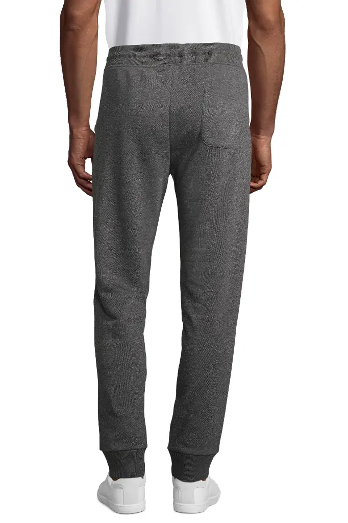 Unisex spodnie dresowe slim z polaru - Charcoal Melange