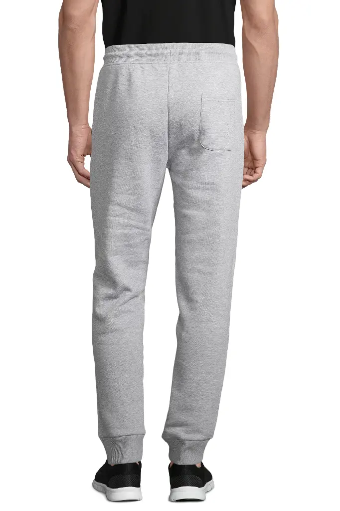 Unisex spodnie dresowe slim z polaru - Grey Melange