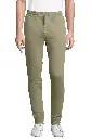 Unisex spodnie dresowe slim z polaru - Khaki