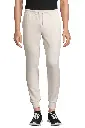Unisex spodnie dresowe slim z polaru - Off White