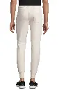 Unisex spodnie dresowe slim z polaru - Off White