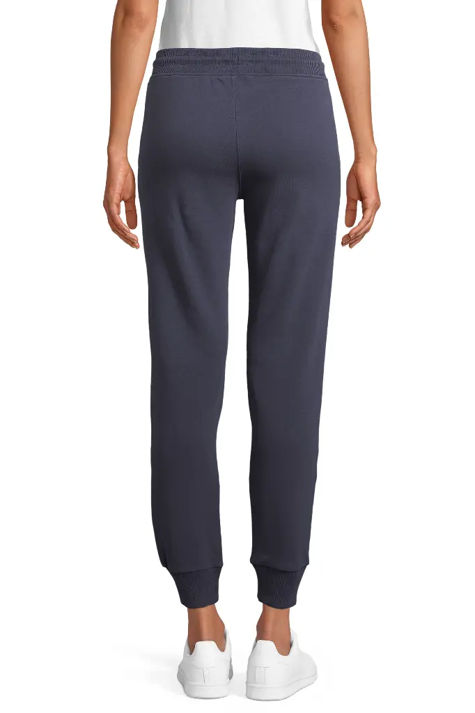 Damskie spodnie dresowe slim z kieszeniami - French Navy