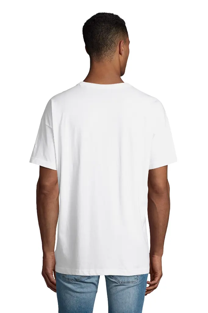 T-shirt męski oversize z bawełny organicznej - White