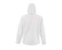 Męska kurtka softshellowa z kapturem - White