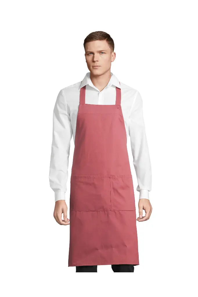 Fartuch unisex bawełniany z kieszeniami - Ancient Pink